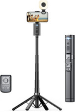 Auto Face Tracking Tripod 360 Rotation with Light, Phone Tripod Stand with Remot