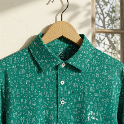 BEST  Rhoback The Boston Polo Mens Patriotic Independence Day Gift Lightweight