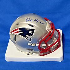 Drake Maye Autographed Signed New England Patriots Super Bowl LX Mini Helmet COA