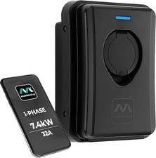 Masterplug Smart EV Home Wall Charger for Type 2 Electric and Plug-In Hybrid Veh