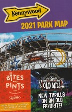 2021 PARK MAP,4 PAGE FLYER,KENNYWOOD PARK~PITTSBURGH,PA -8.5 X 11" OPENED