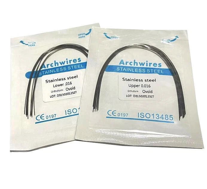 10pcs/Pack Dental Orthodontic Arch Wire Stainless Steel Round Ovoid Form - Image 3 of 4