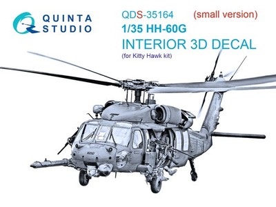 Quinta Studio 1/35 HH-60G Pave Hawk 3D-gedrucktes Interieur (Kitty Hawk)...