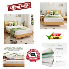 Breathable Kids Twin Mattress, 6 Inch Memory Foam with Green Tea Cooling Gel