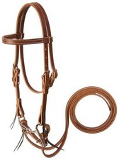 Weaver Leather Mini Horse Bridle w/ Bit  Reins, Sunset, 5/8"