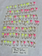 86 pcs  1/80oz size 10 hook painted  3 assorted colors Deal 4