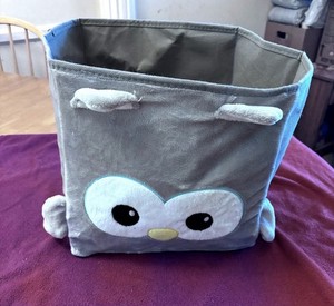 Owl Soft Storage Box Grey Mainstays Storage Bin Soft Fabric