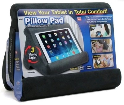 New Ontel Pillow Pad Multi Angle Soft Table Stand Gray New Sealed 