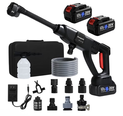 #ad Duoguto Cordless Brushless 1400 PSI 21V Portable Pressure Washer Kit w Battery $69.83