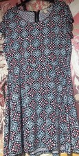 Women’s XL Michael Kors Shift Dress Short Sleeve Floral Knee Length Mint!!!