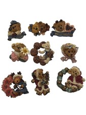 Vintage Boyd  s Bears Pin Brooch Lot of 9 Teddy Bear Christmas Moose Pin Back