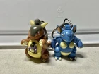 Vintage Pokemon Nintendo Lot Of 2 1999 Burger King Keychains Nidoking Kangaskhan
