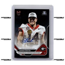 2025 Bowman U Now - Black #57A Gunner Stockton Rookie Auto 5/10 SEC MVP