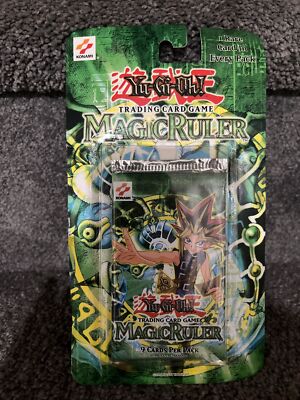 Yugioh Magic Ruler 1st Edition Blister Booster Pack Original Vintage ...