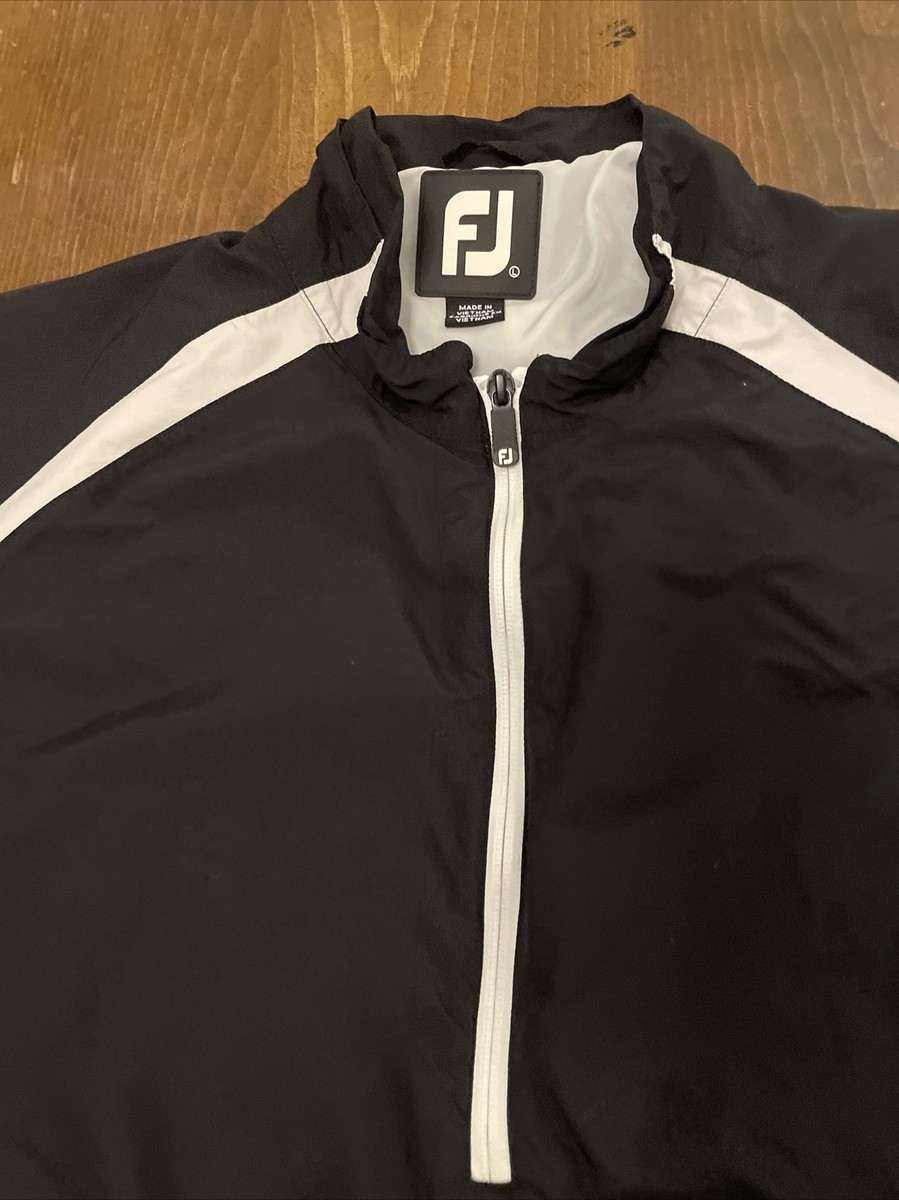 FootJoy FJ Windbreaker Golf Jacket Mens Large 1/4 Zip Pullover