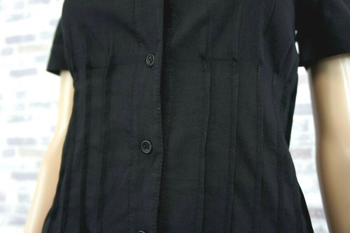 THEORY ELEGANTES DAMEN STRETCH LEINEN HEMDBLUSENKLEID SCHWARZ L - Bild 7 von 11