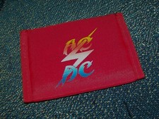 NEW Vintage Original 1980s AC/DC Music Band Nylon Bi-Fold Wallet Billfold Red