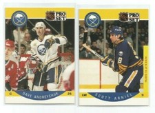SCOTT ARNIEL 1990-91 PRO SET HOCKEY ERROR ANDREYCHUK ON BACK PHOTO CARD #18