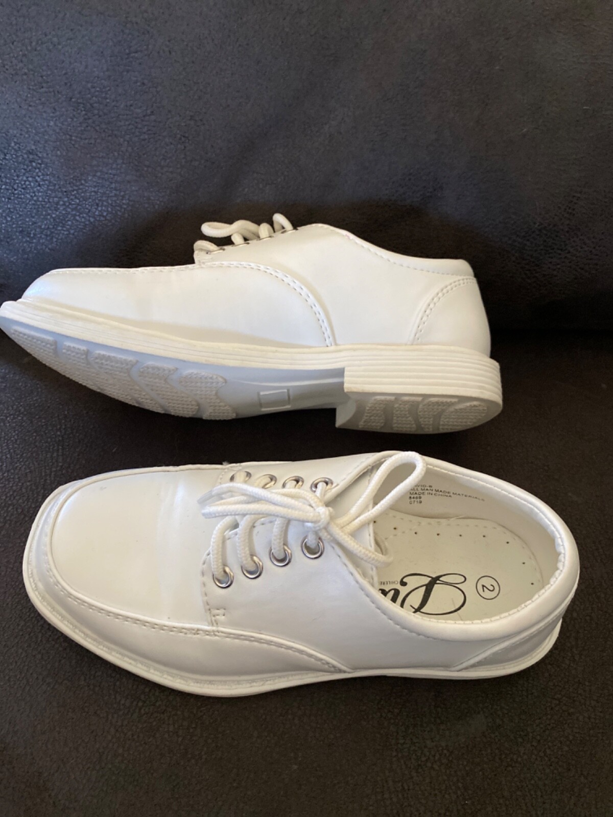 SAOLA Scarpa abito da ragazzo Lito bianca opaca comunione matrimonio taglia 2