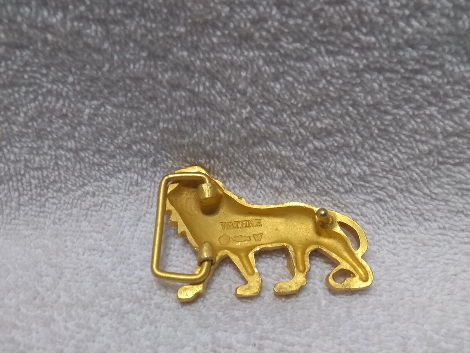 Wathne Lion Gold Belt Buckle Fine Detail Excellen… - image 7