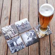 100 Pcs Drink Cardboard Square Coaster - 9.5 Cm Square - BUSH THEME