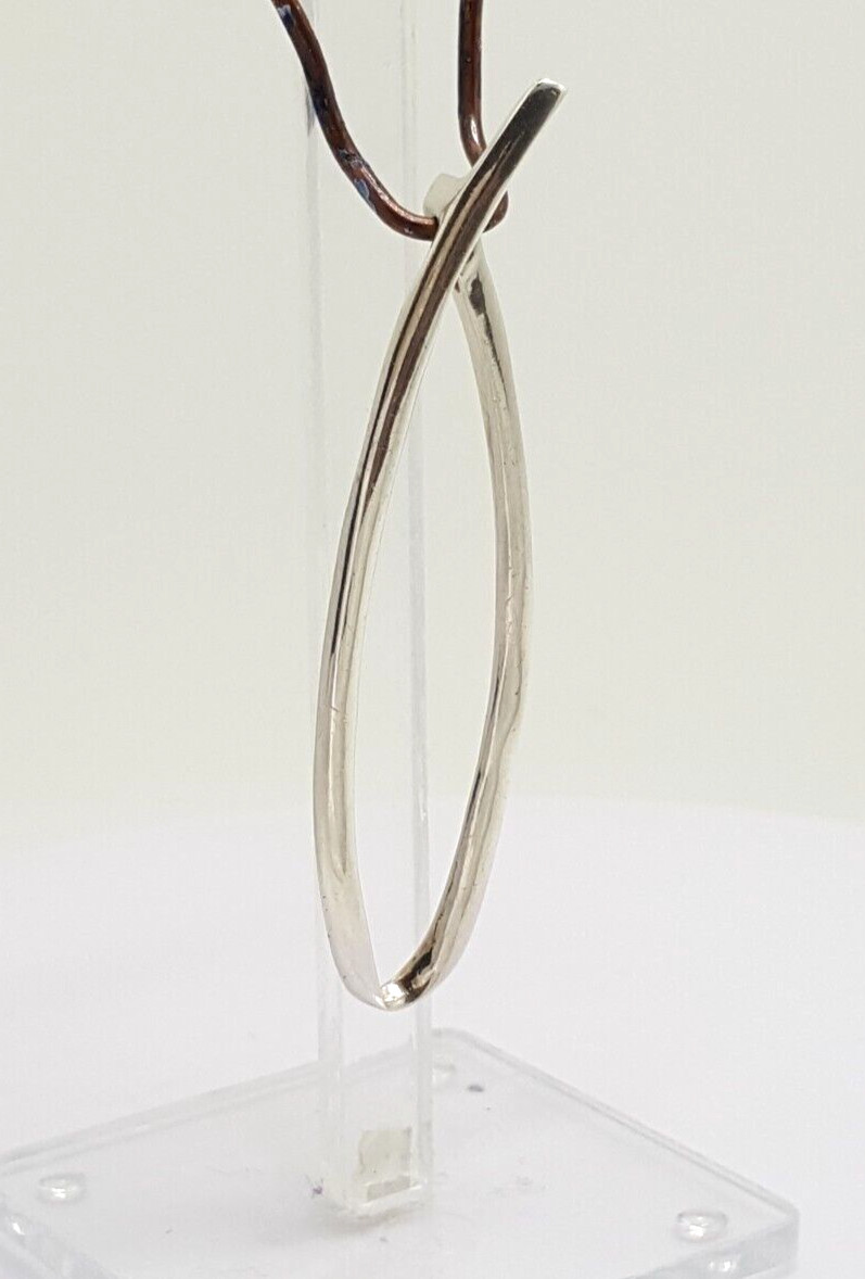 Gorgeous Sparkling Artistic Long Loop Pendant 925… - image 7