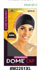 2 X Murry Spandex Dome Cap Flexible Breathable Black With Elastic Band One Size