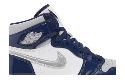 靴 AIR JORDAN 1 Golf Navy Nike Air Jordan 1 Retro High Golf Patent Midnight Navy White