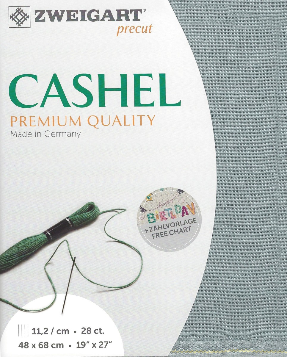 Precut Zweigart Cashel 28 count Pearl Gray 3281/778 | eBay