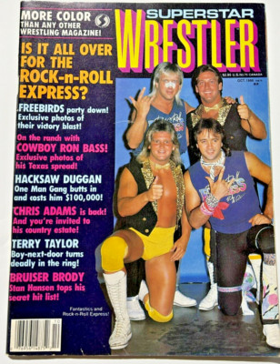 Superstar Wrestlers 1986 Lance Von Erich-Road Warriors-Freebirds-Macho Man