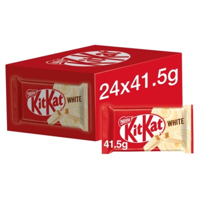 Delicious KitKat 4 Finger White Chocolate Treats – 42g (Perfect