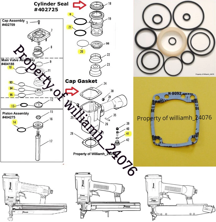 Safety Instructions Paslode 3250F16 Tool Schematic And, 49 OFF