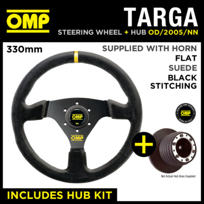 SEAT IBIZA CUPRA TURBO 02- OMP TARGA 330mm SUEDE LEATHER STEERING WHEEL & HUB