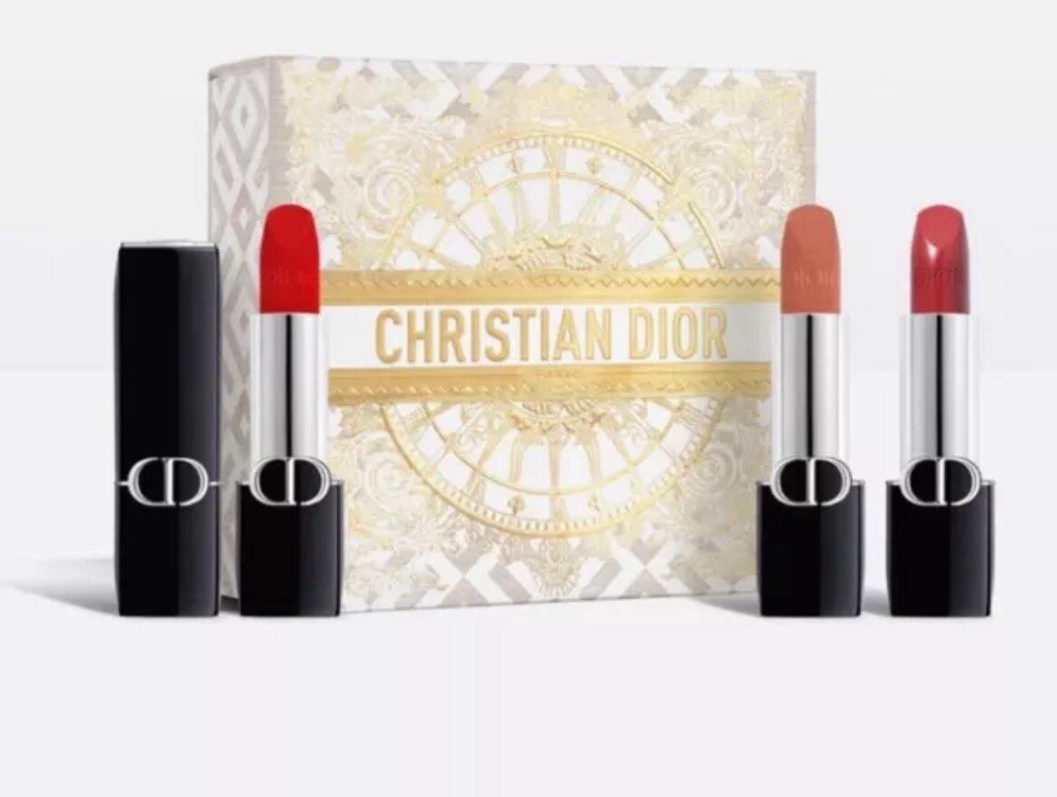 DIOR Rouge Dior Set de Regalo de Vacaciones 2024 Edición Limitada Nuevo En Caja Envuelto de Regalo