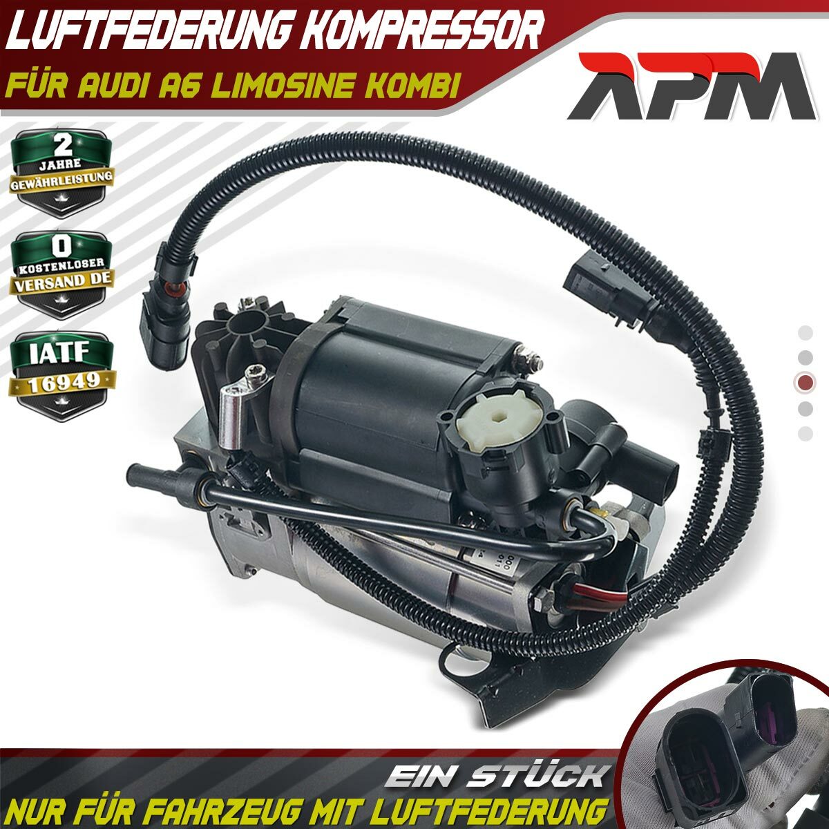 MaXpeedingrods Kompressor Für Audi A6 C6 4F + Allroad - Luftfederung Kompressor Mit Relais