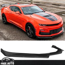 Fits 16-24 Chevy Camaro 1LE Style 3P Front Bumper Spoiler Carbon Fiber Print ABS