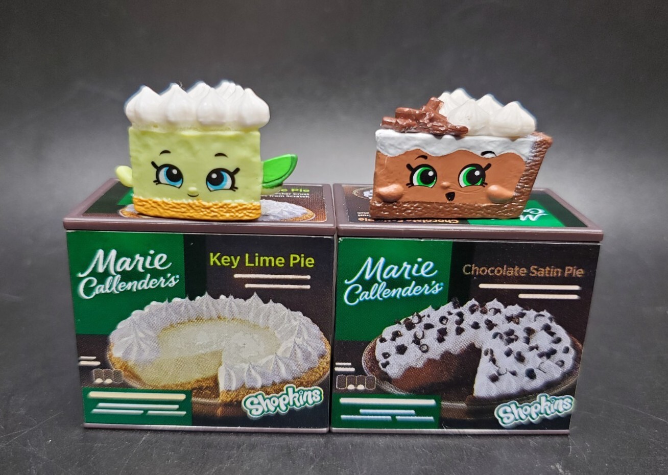 pair-of-shopkins-marie-callender-039-s-key-lime-pie-amp-chocolate-satin-pie-ebay