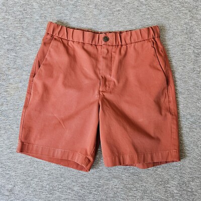 Everlane Uniform The Pull-On Performance Chino Short in Redwood Size Medium