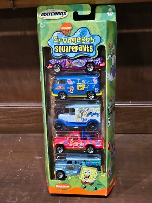 Matchbox Nickelodeon Sponge Bob, Patrick, Sandy, Mr Krabs & Squidward 5-Pack