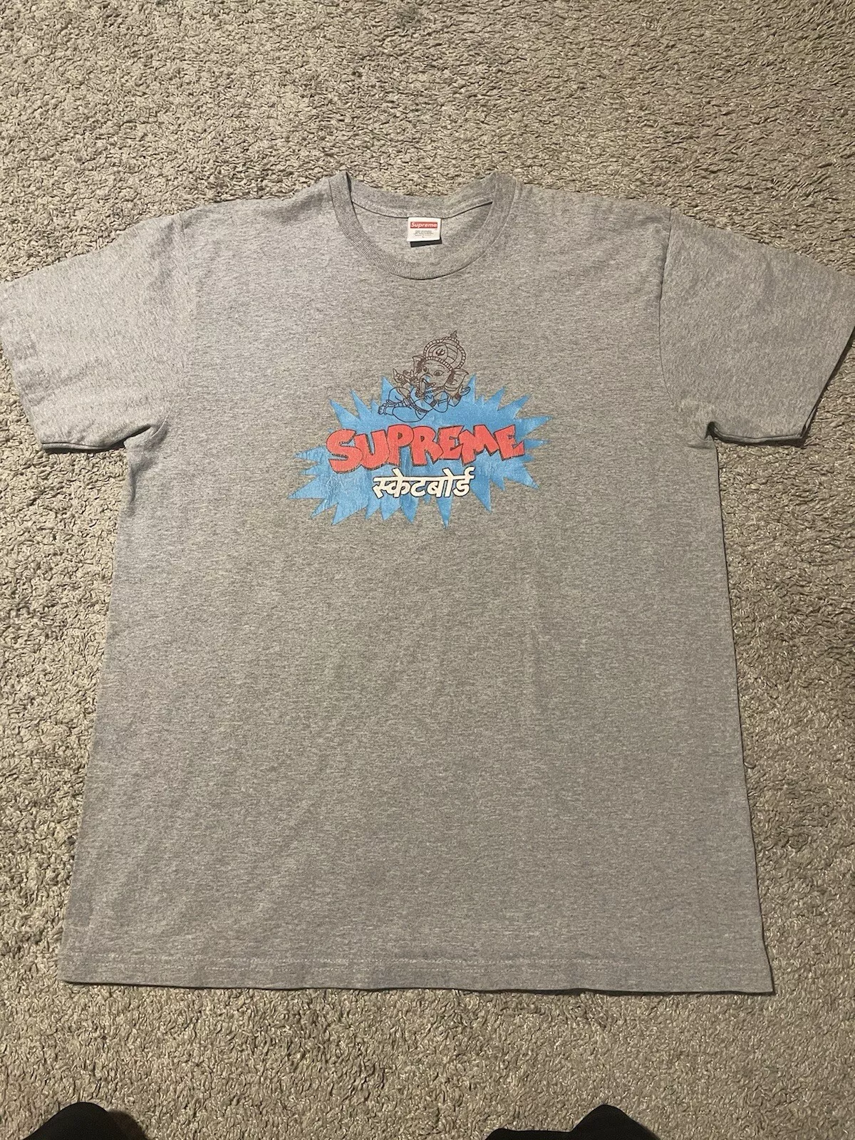 Tee shirt Supreme Ganesha SS18 gris bruyère taille L
