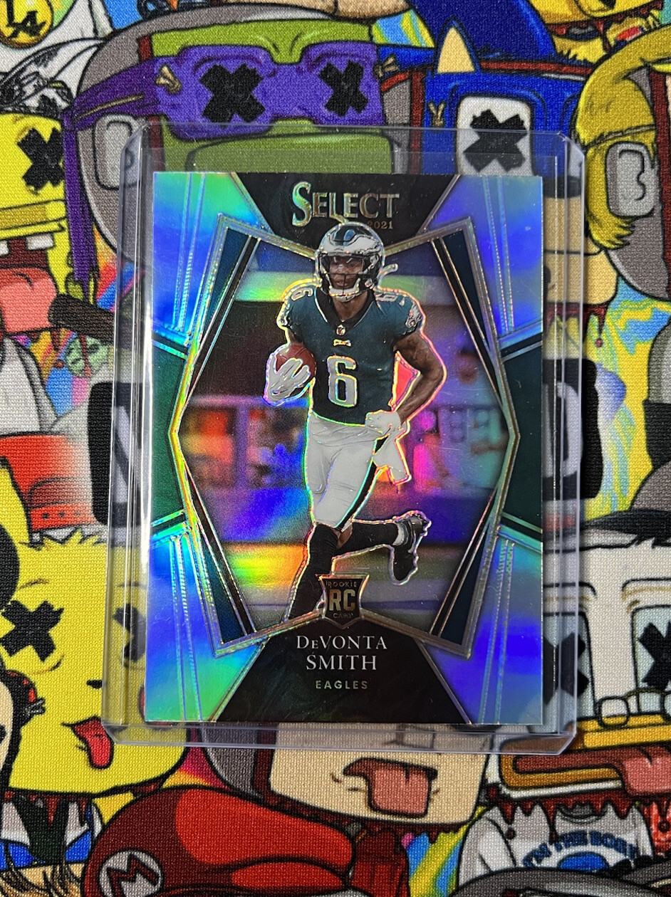 2021 Select DeVonta Smith Premier Level SILVER Prizm #149 Eagles RC Rookie