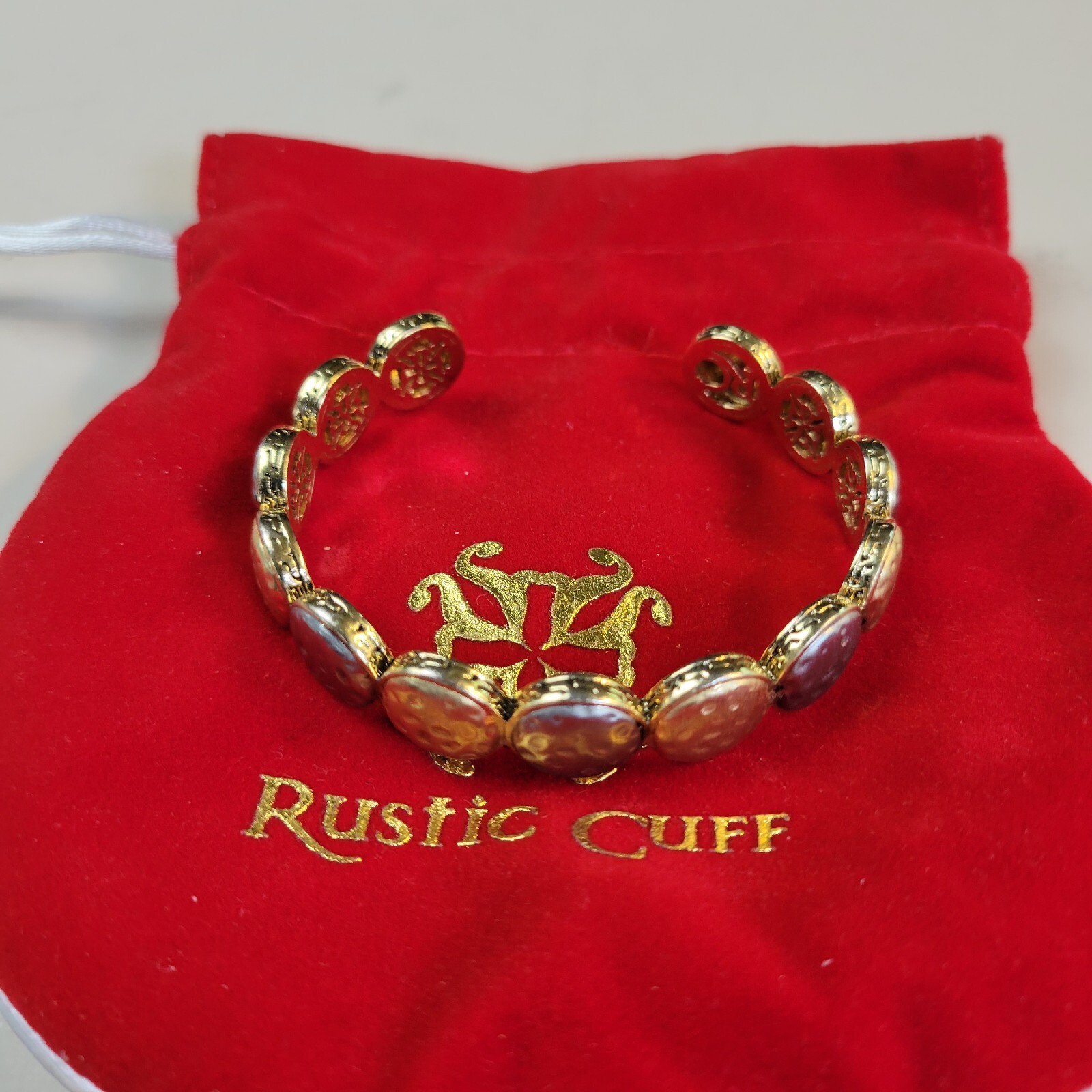 RUSTIC Cuff Unique Brass and Silver Bracelet, Bag… - image 1