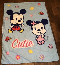 Disney Minnie Mickey Twin Duvet Cover Girls/Kids Room Blue Pink  Cutie  59x85  
