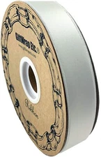 Satin Fabric White Christmas Ribbon - 1" x 100 Yards, Valentine's Day, Wedding