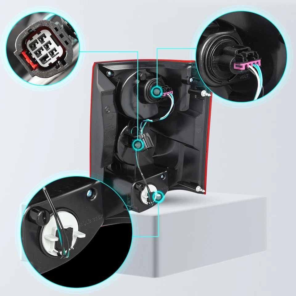 Lámpara de freno lateral del conductor para Chrysler Town & Country 2011-2016 luz trasera LED Foto 4 de 4