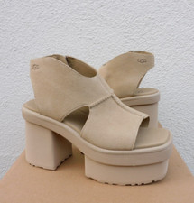 UGG MUSTARD NEW HEIGHTS 4" PLATFORM BOOT SANDALS, WOMEN US 11/ EUR 42 NIB