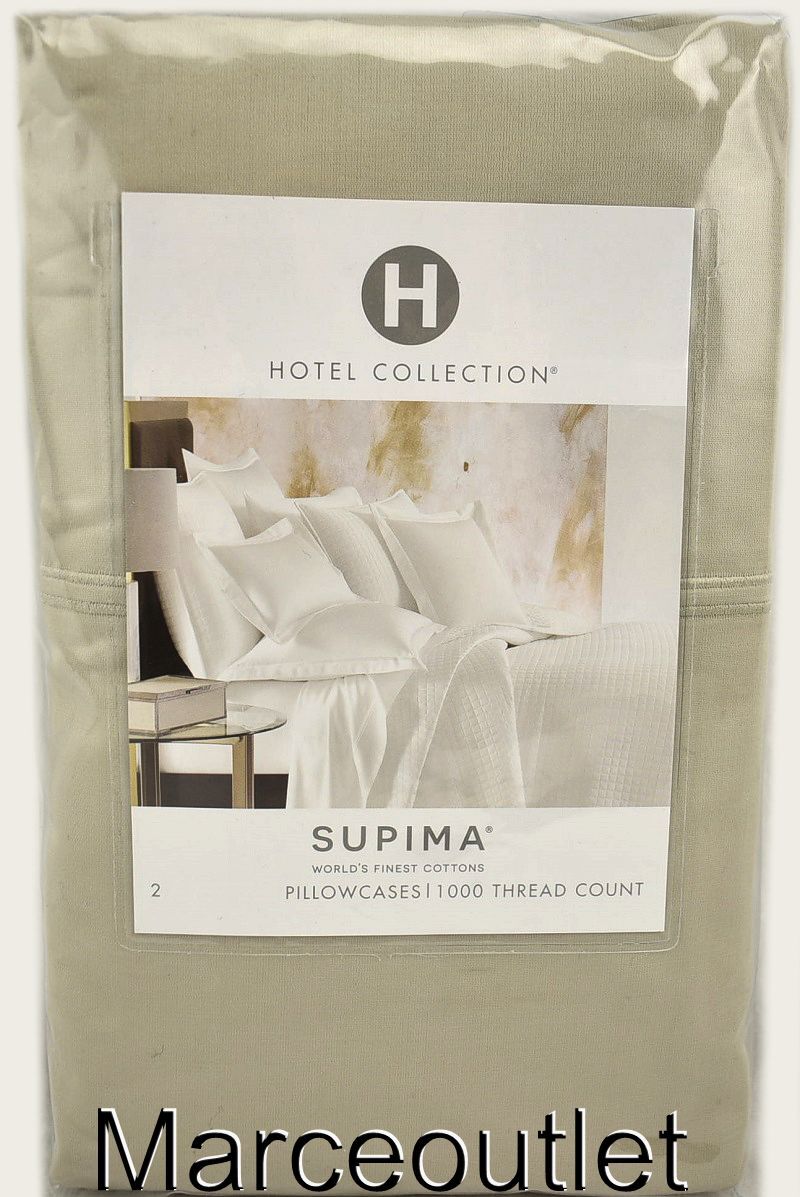 Hotel Collection 1000 Thread Count Supima Cotton STANDARD Pillowcases