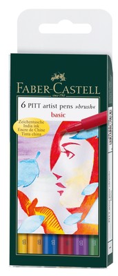 Faber-Castell Pitt Artist Pen Brush Set – 24 Pinselstifte Mit Tusche, Lichtbeständig & Wasserfest