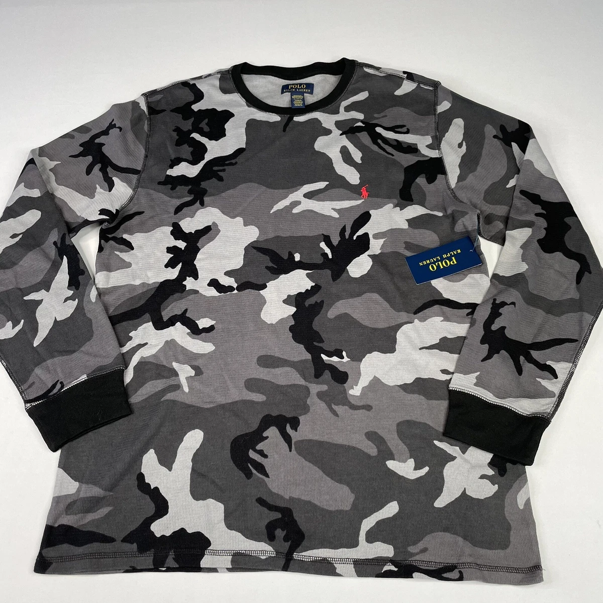 Camo polo long clearance sleeve