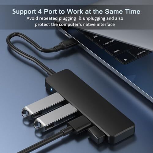 VIENON 4-Port USB 3.0 Hub for Laptop PC Xbox Fast Data Transfer Expander